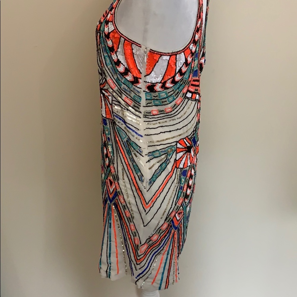 Parker Ramsey Sequin Dress Shock Pink Small $398 - Picture 6 of 8